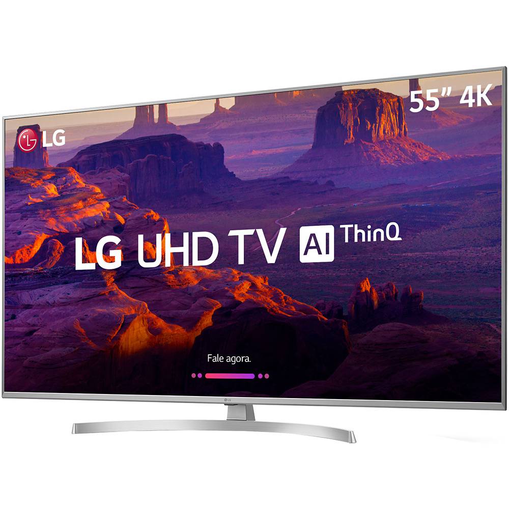 Smart TV LED 4K 55" LG UltraHD Nano Cell, WebOS 4.0, ThinQ AI Inteligência Artificial sipolatti