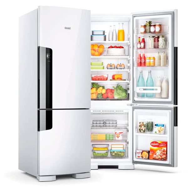 Geladeira Consul CRE44AB Frost Free Duplex 397 Litros com Freezer embaixo, Branco