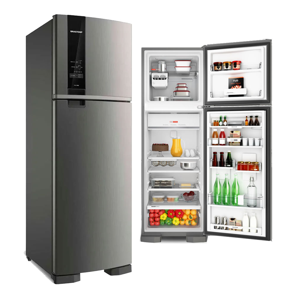 Geladeira Brastemp BRM54HK, Duplex, Frost Free, 400 Litros, inox
