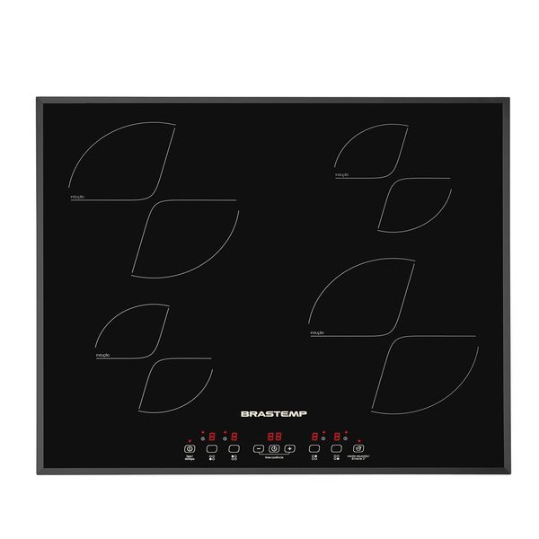 Cooktop 4 bocas de indução Brastemp  com timer touch - BDJ62AE