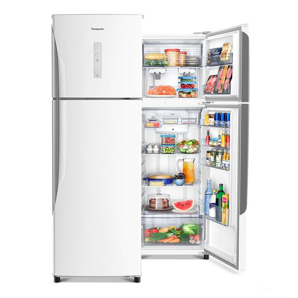 Geladeira Panasonic A+++ NR-BT41PD1W 387L Duplex Frost Free