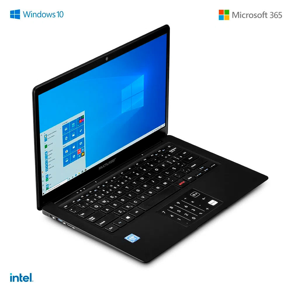 Notebook Legacy Book PC312 Multilaser Tela de 14,1" com Windows 10 Home