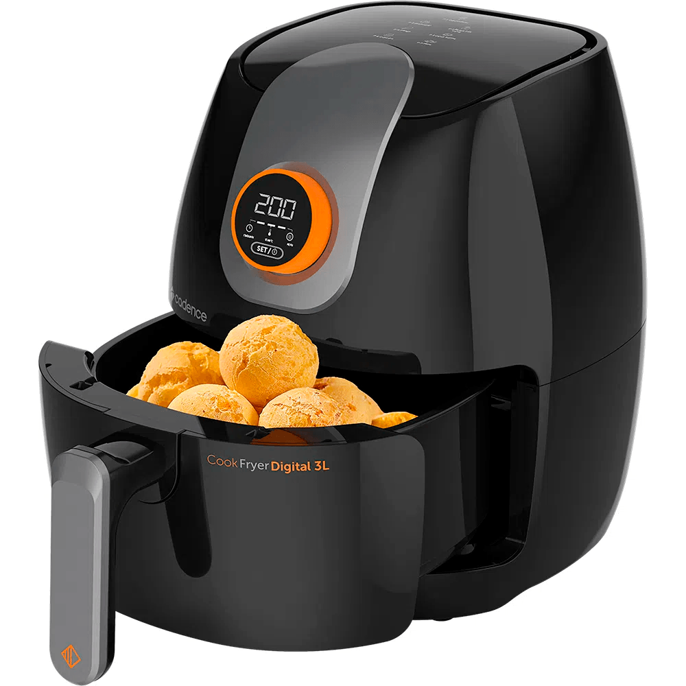 Fritadeira Sem Óleo Air Fryer Cadence FRT526 3L Contrast Cook Fryer