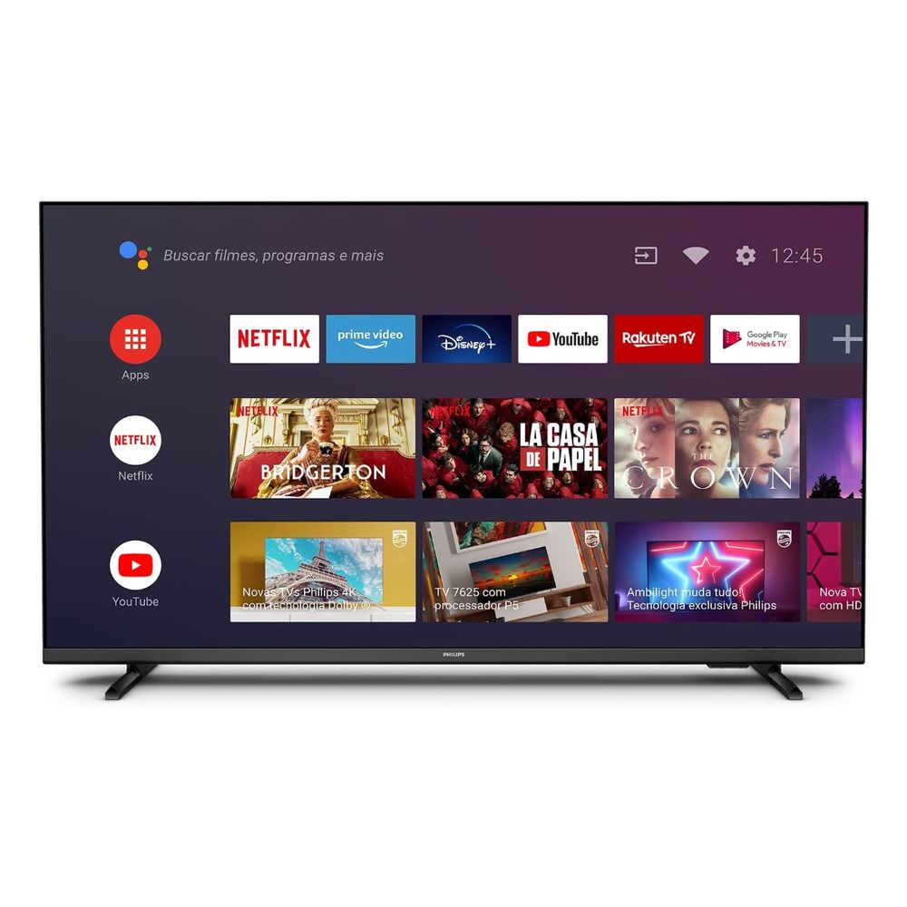 Smart TV LED 32" HD Philips Android 32PHG6917, Google Assistant HDMI