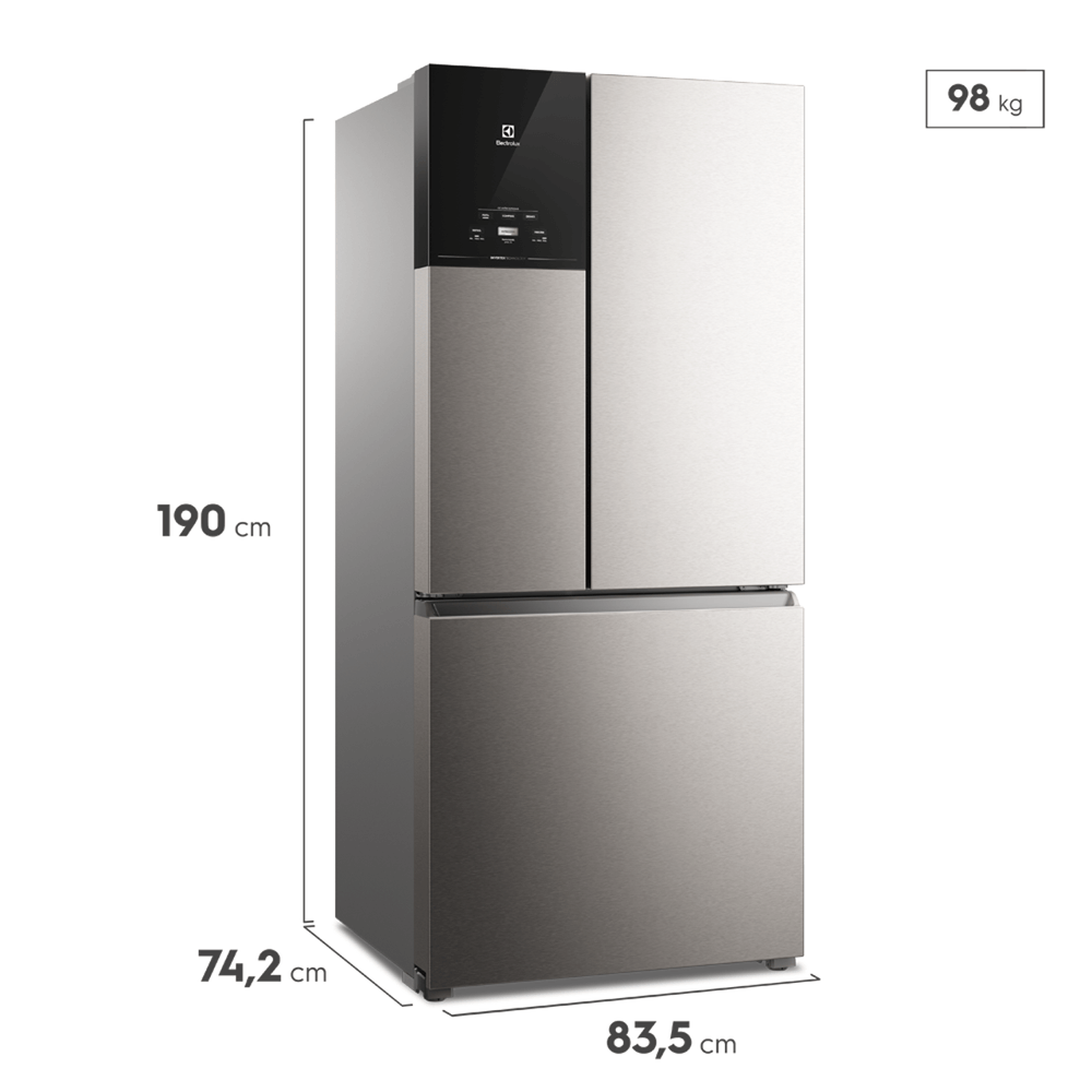 Geladeira Electrolux Multidoor Efficient Com Autosense e Inverter 590 l